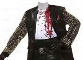 New Men&#39;s Black Silver Studded Punk Jacket Brando Cowhide Biker Leather ... - £286.72 GBP