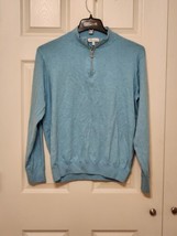 Peter Millar 1/4 zip Men xl Blue sweater - £18.47 GBP