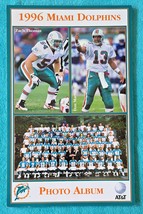 MIAMI DOLPHINS - 1996 PHOTO ALBUM - 24 TRADING CARDS - UNCUT - NFL - VER... - $19.75
