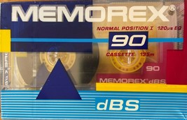 MEMOREX - 90 Audio Cassette Tapes DBS Normal Bias - £7.78 GBP