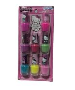 Hello Kitty Set of 8 Kids Nail Polish Water-Based Non-Toxic Peel Off Gif... - $254.09 MXN