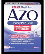 READ Azo Urinary Pain Relief Max Strength - 12 Ct EXP 08/27 - $200.70 MXN