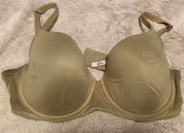 Victoria Secret body by victoria 38DD lined demi bra beige color  - $18.69