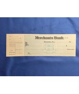 1910s Merchants Bank Daytona Florida FL FLA Obsolete Check NEW Uncirculated - $33.59 CAD