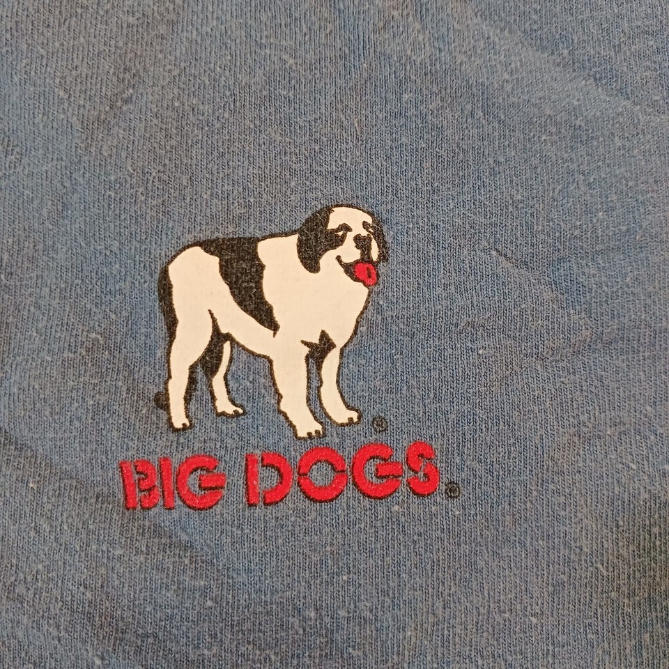 Hanes Tagless Big Dogs Men's Gray Pre-Shrunk  Cotton Graphic T-Shirt Size 2XL Item image 4