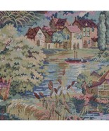 Farmhouse Country Tapestry Fabric 13+ Yd Upholstery Cottage Landscape Bo... - £153.44 GBP