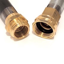 Garden Hose Fittings 1/2&quot;Female NPT to 3/4&quot;Male GHT &amp; 3/4&quot;Female Brass Adapters - £10.91 GBP