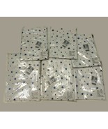 Double Bed Sheet Set Fitted Flat Sheet 4 Pillow Case White Blue Stars Is... - $56.06