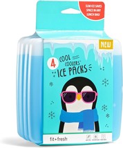 Cool Coolers By Fit &amp; Fresh Slim Ice Packs, Quick Freeze, Space-Saving, ... - $24.99