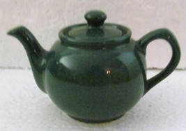 Green Stoneware Pottery Collectible Teapot Tea Water Container - £11.74 GBP