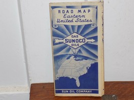 Vintage 1930’s Sunoco Road Map Eastern United States - $14.85