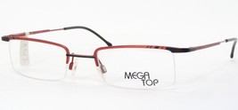 Mega Top By Yabi Spirit 690 F1515 Red-Orange /Black Unique Eyeglasses 49-20-135 - £80.05 GBP