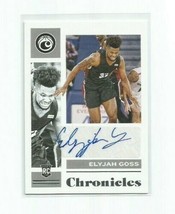 Elyjah Goss 2021 Panini Chronicles Draft Picks Autograph Card #CR-EGO - £10.97 GBP