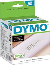 Dymo White Address Labels 30252 - 1 1/8” x 3 1/2” 2 Rolls of 350 (700 La... - $17.40