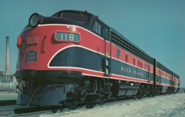 Rocks Island Engine 118 LaGrange Illinois 1950 Vanishing Vista Photo 8.75 x 5.5 - $4.49