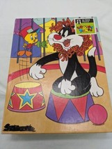 Vintage 1990 Looney Tunes Sylvester And Tweety Circus 63 Piece Puzzle Complete - $24.05