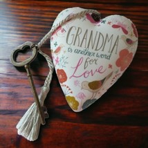 Art Hearts Grandma Is Another Word For Love Heart R Jones Key Stand Demdaco - £15.86 GBP