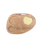 Vtg 70s Mid Century Modern MCM Wood Fruit Cheese Charcuterie Board Servi... - $1,756.11 MXN