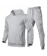 Men&#39;s Tracksuit Hooded Pullover+ Sweatpants Sports Suit Casual Jogger Sp... - £19.65 GBP
