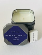 Rosy Rings Botanical Signature Travel Tin Candle - Black Currant + Bay - Lrg. - £21.23 GBP