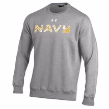 Under Armour Men&#39;s Navy Rival Fleece Crew Medium Gray NEW W TAG - $41.99