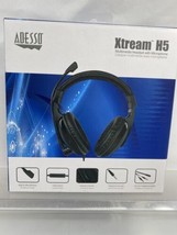 Adesso Xtream H5 Wired Multimedia Headphones w/Microphone On Ear  Volume... - £13.38 GBP
