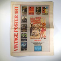 Poster Art 1995 Auction Catalog Columbus Ohio Film Movie Vintage 90s Advertising - £15.49 GBP