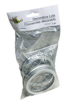 2 Pack Jar Lid Insert Weddings Floral-Decorative-Not For Canning - £4.65 GBP