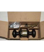 Schlage F40 GEO 622 Georgian Door Knob, Bed &amp; Bath Privacy Lock in Black - $24.53 CAD