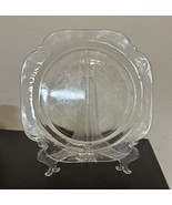 Reflections Clear Indiana Glass Divided Grill Plate Madrid Pattern - €6,05 EUR