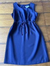 Vintage 90s CDC Petites Caren Desiree Company Size 8 Navy Blue Dress - £8.90 GBP