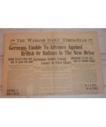 Wabash, IN Daily Times-Star, March 22, 1918 - Germans Unable to Advance - £15.53 GBP
