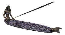 Purple Hues Ocean Mermaid Ariel Sitting With Tail Out Basin Catch Incens... - €19,87 EUR