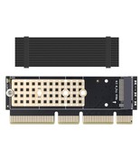 Nvme Adapter With Heat Sink Fo M.2 Nvme (M-Key) Ssd To Pcie 3.0 X16 Expa... - £15.79 GBP
