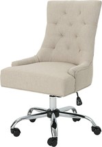 Christopher Knight Home Bagnold Desk Chair, Wheat + Chrome - £222.17 GBP