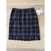 CAbi 742 Women&#39;s Chilly Chantilly Plaid Skirt Multicolor Fully Lined sz 6 - $37.49