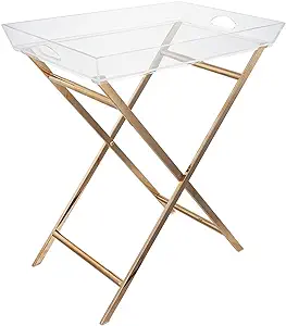 Furniture Acrylic Side Table For Living Room,Bedroom,Lobby | Modern Nigh... - $305.99