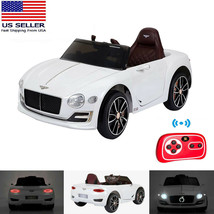 Bentley Style Kids 12V Ride On Car Toys Battery Operated Electric Leather Seat - £176.39 GBP