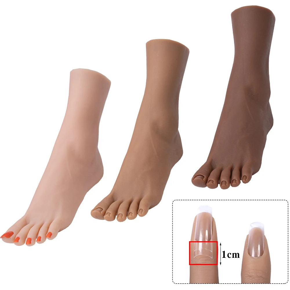 Ne manicure nail art pedicure practice foot model prosthetic feet card slot type tgqf01 thumb200