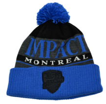 Montreal Impact adidas MLS Striped Tonal Team Logo Soccer Pom Knit Winter Hat - $20.85