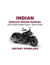 2015-2025 Indian Scout / Scout Sixty Service Repair Workshop Manual - $21.12 CAD