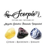 Scorpio Crystals ~ Protect, Enhance And Heal Scorpio Energy - £11.79 GBP