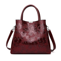 New Brand Handbags Women Bags Designer Rose Print Tote Bag Fashion Crossbody bag - £44.32 GBP