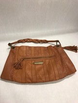 ISABELLA FIORI woven leather purse zipper strap VINTAGE bag travel Hobo ... - £29.64 GBP