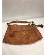 ISABELLA FIORI woven leather purse zipper strap VINTAGE bag travel Hobo ... - £29.19 GBP