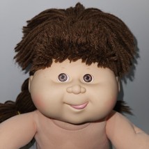 VTG 1990 Cabbage Patch Kids Doll Ballet Poseable 16" Brown Hair Eyes Tongue CPK - $39.55