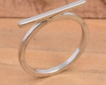 925 Sterling Silver, Solid Silver, Band Ring, Unisex, Long Bar Ring - $16.75+