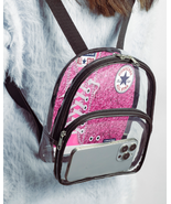 Pink Sparkle Converse | Clear Backpack Mini  |  Free Ship - $32.99