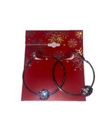 Vintage Sparkly Multicolored Gem Christmas  Hoop Earrings  (SHIPS IN 24 ... - $597.21 MXN