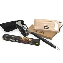 Ultimate BBQ Grill Gift Set: Grill Brush, Wooden Scraper, and Grill Mats - £29.25 GBP